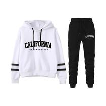 Conjunto De Moletom Casual Feminino Com Listras, Calça E Blusa Com Capuz, Roupas De Rua S-3XL