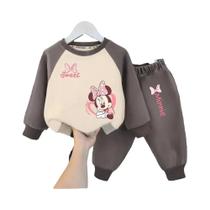 Conjunto De Moletom Casual Para Meninas Primavera/Outono, Blusa De Manga Longa Com Capuz E Calças, 2