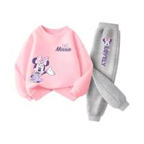 Conjunto De Moletom Com Calças Para Meninas, Outono E Primavera, Roupa Respirável E Leve Em Duas - Hot Toys