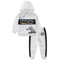 Conjunto de Moletom com Capuz e Calça do Homem-Aranha Marvel para Meninos