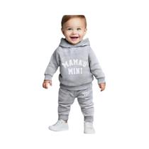 Conjunto De Moletom Com Capuz E Calças Para Bebê Menina Recém-Nascida Edição Outono Inverno Com