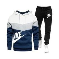 Conjunto De Moletom Com Capuz E Calças Para Homens, Casual, Fitness, Jogging, Moda De Outono E