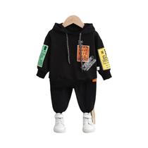 Conjunto De Moletom Com Capuz E Calças Para Meninos, Roupas Casuais De Primavera E Outono Para Bebês Conjunto De Moletom Com Capuz E Calças Para Meninos, Roupas Casuais De Primavera E Outono Para Bebês