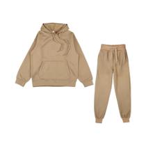 Conjunto De Moletom Com Capuz Para Mulheres Outono Inverno Calças Femininas Pullover Hoody