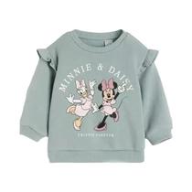 Conjunto De Moletom Com Estampa Completa Da Minnie Para Meninas, Casual De Primavera E Outono, Moda