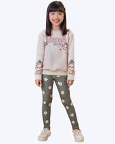 Conjunto de Moletom com Pelúcia e Calça Legging em Termoskin Peluciado Infanti Infantil Feminino Infanti 89623 Conjunto de Moletom com Pelúcia e Calça Legging em Termoskin Peluciado Infanti Infantil Feminino Infanti 89623