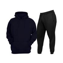 Conjunto de Moletom Confortável Liso Com Bolso Canguru E Capuz Conjunto de Moletom Confortável Liso Com Bolso Canguru E Capuz