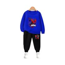 Conjunto De Moletom E Calças Do Homem-Aranha Para Meninos, Casual De Outono, Conjunto De Duas Peças