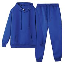 Conjunto de moletom e moletom femininos CHAIRAY para homens, azul