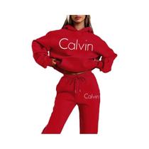 Conjunto De Moletom Feminino Com Estampa De Letras, Duas Peças, Moda, Moletom Esportivo Com Capuz E