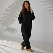 Conjunto de Moletom Feminino Gola Alta Ziper Confortável - Conjunto de Moletom Feminino Gola Alta Ziper Confortável -