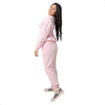Conjunto de Moletom Feminino Gola Careca quentinho e confortável