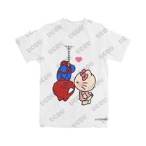 Conjunto De Moletom Feminino Hello Kitty E Homem-Aranha Casual Para Casal 2 Peças Camiseta E Calças