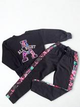 Conjunto de Moletom Infantil All Right Floral
