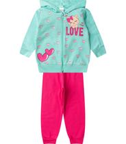 Conjunto De Moletom Infantil Com Capuz Kappes Azul