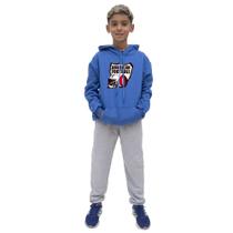 Conjunto de Moletom Infantil Inverno Blusa Canguru Estampada e Calça Estiloso Algodao Poliester Conjunto de Moletom Infantil Inverno Blusa Canguru Estampada e Calça Estiloso Algodao Poliester