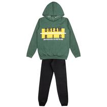 Conjunto De Moletom Infantil Masculino Capuz Juvenil Menino