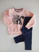 Conjunto de Moletom Infantil Menina