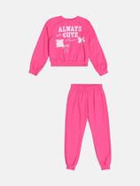 Conjunto de moletom infantil pink H7196 Momi Conjunto de moletom infantil pink H7196 Momi