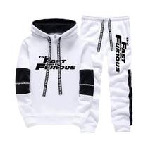 Conjunto De Moletom Masculino Com Capuz, Manga Longa, Casual E Confortável Para Outono E Inverno