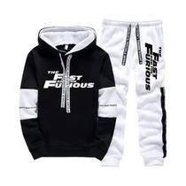 Conjunto De Moletom Masculino Com Capuz, Manga Longa, Casual E Confortável Para Outono E Inverno