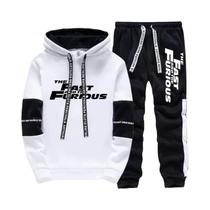 Conjunto De Moletom Masculino Com Capuz, Manga Longa, Casual E Confortável Para Outono E Inverno