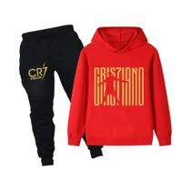 Conjunto De Moletom Masculino CR7 Estampado Para Fãs, Manga Longa, Outono, Esportivo, Solto,