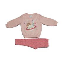 Conjunto de Moletom menina Infantil Frio Malwee