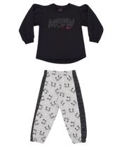 Conjunto de Moletom Mullet e Calça Jogger Infantil Menina Aysha Conjunto de Moletom Mullet e Calça Jogger Infantil Menina Aysha