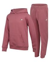 Conjunto de moletom New Balance Boys, 2 peças, moletom com capuz e calça de corrida, tamanho 8