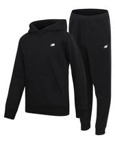Conjunto de moletom New Balance Boys, 2 peças, tamanho 14-16, preto