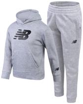 Conjunto de moletom New Balance Boys de 2 peças de lã 2T-20 tamanho 10 Conjunto de moletom New Balance Boys de 2 peças de lã 2T-20 tamanho 10