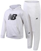 Conjunto de moletom New Balance Boys de 2 peças de lã 2T-20 tamanho 8