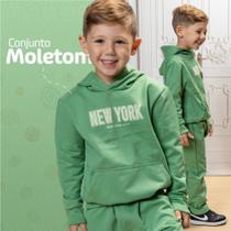 Conjunto de Moletom New York Verde