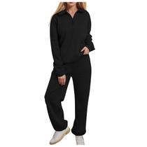 Conjunto de moletom Outfits Lounge de 2 peças para mulheres Conjunto de moletom Outfits Lounge de 2 peças para mulheres