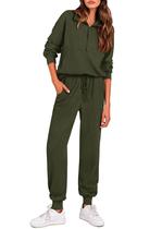 Conjunto de Moletom PRETTYGARDEN 2 Peças Jaqueta com Zíper e Calça Jogger M Conjunto de Moletom PRETTYGARDEN 2 Peças Jaqueta com Zíper e Calça Jogger M