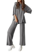 Conjunto de Moletom PRETTYGARDEN 2 Peças Lounge Cinza Escuro M Conjunto de Moletom PRETTYGARDEN 2 Peças Lounge Cinza Escuro M