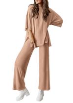 Conjunto de Moletom PRETTYGARDEN 2 Peças Lounge Verde Khaki XL Conjunto de Moletom PRETTYGARDEN 2 Peças Lounge Verde Khaki XL