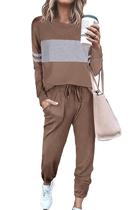 Conjunto de Moletom PRETTYGARDEN 2 Peças Lounge Verde Militar M