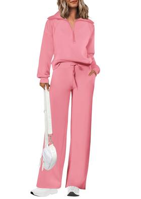 Conjunto de moletom PRETTYGARDEN feminino 2025, moda de outono, rosa Conjunto de moletom PRETTYGARDEN feminino 2025, moda de outono, rosa