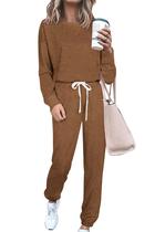 Conjunto de Moletom PRETTYGARDEN Feminino Manga Longa Dois Peças