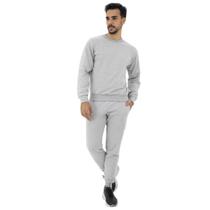 Conjunto de Moletom Quente Masculino Casaco + Calça Cinza Conjunto de Moletom Quente Masculino Casaco + Calça Cinza