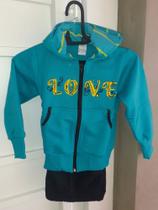 conjunto de moletom verde com capuz forrado e ziper numero 2 conjunto de moletom verde com capuz forrado e ziper numero 2