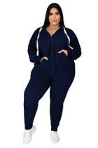 Conjunto de moletons Tycorwd feminino plus size de manga comprida 4GG Conjunto de moletons Tycorwd feminino plus size de manga comprida 4GG
