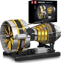 Conjunto de Montagem de Motor de Avião Mould King 2256 Peças Brinquedo STEM