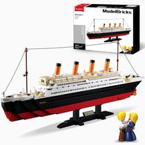 Conjunto de Montagem Sluban Titanic 1012 Peças Brinquedo Educativo STEM Conjunto de Montagem Sluban Titanic 1012 Peças Brinquedo Educativo STEM