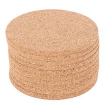 Conjunto de montanhas-russas em barra de cortiça, absorvente, reutilizável, 10 peças