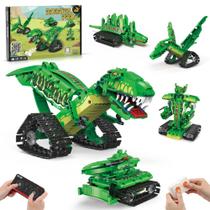 Conjunto de Montar Dinossauro 5 em 1 AKWME com Controle Remoto