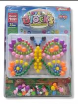 Conjunto De Montar Lovely Blocks Educativo Encaixes Infantil Quantidade De Peças 211