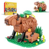 Conjunto de Montar MIAMIACITA Capivara com Tartaruga e Mini Capivara Conjunto de Montar MIAMIACITA Capivara com Tartaruga e Mini Capivara